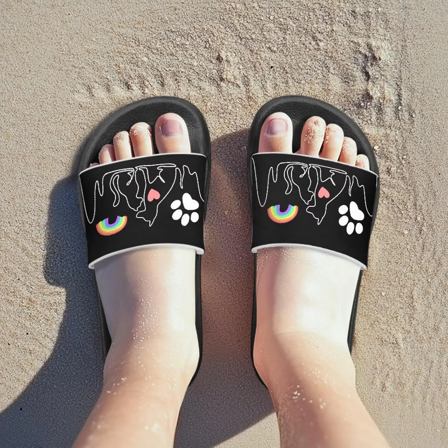 Kids Summer Sandals Cute Cartoon Slides for Girls & Boys Beach Pool House Shoes