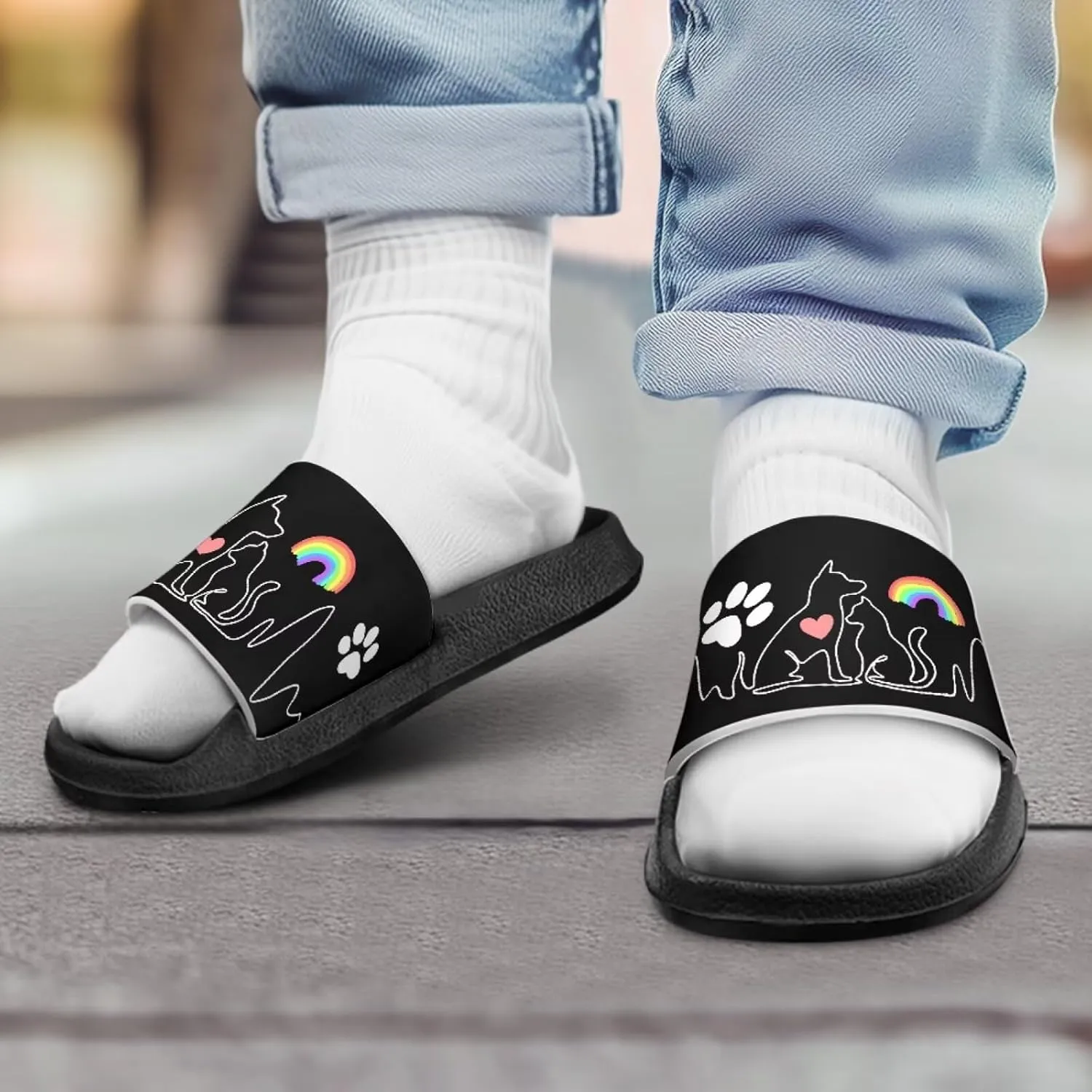 Kids Summer Sandals Cute Cartoon Slides for Girls & Boys Beach Pool House Shoes