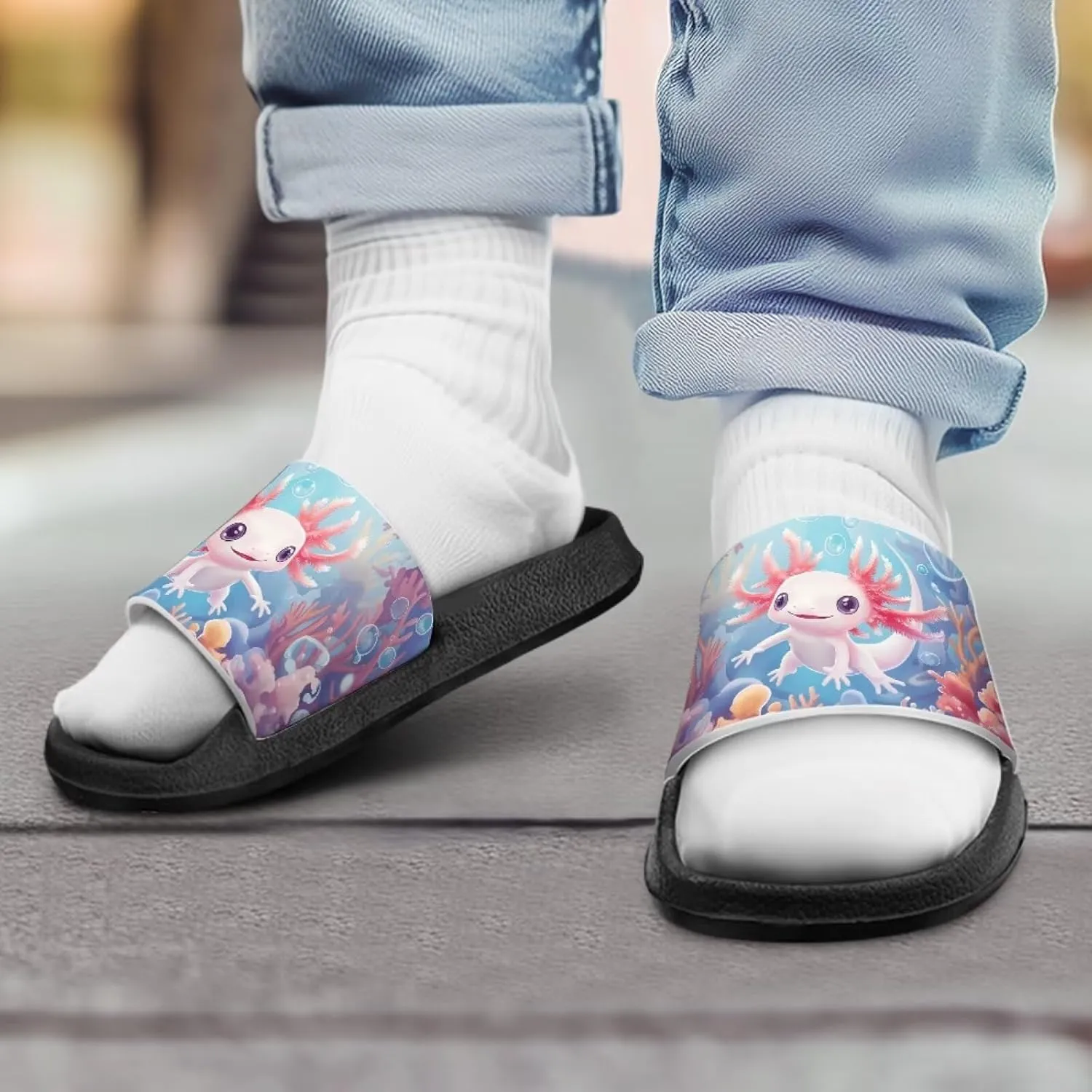 Kids Summer Sandals Cute Cartoon Slides for Girls & Boys Beach Pool House Shoes