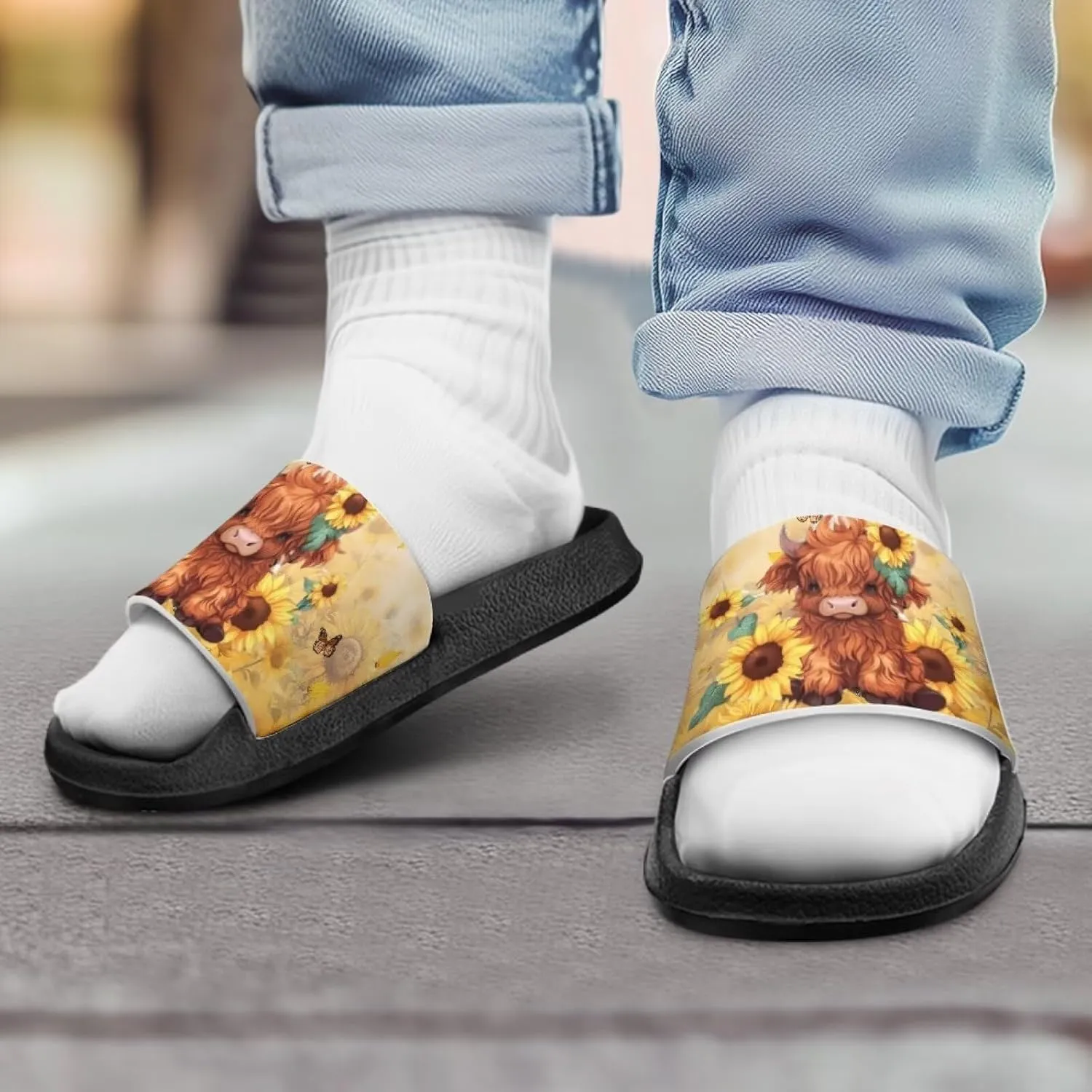 Kids Summer Sandals Cute Cartoon Slides for Girls & Boys Beach Pool House Shoes
