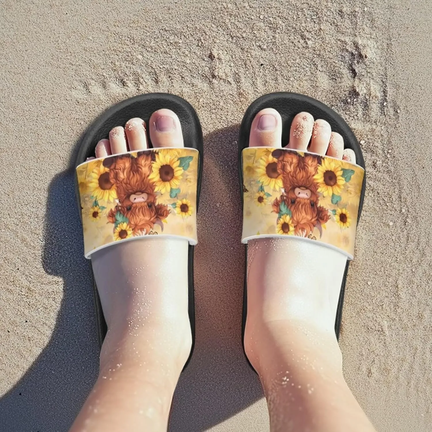 Kids Summer Sandals Cute Cartoon Slides for Girls & Boys Beach Pool House Shoes