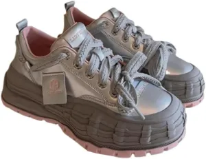 Korean Chunky Elevated Dad Sneakers - Kawaii Tomboy Style | Tire Bottom Design with Breathable Banana Sole, Niche Women's Casual Sports Shoes, Ideal for Ins Outfits & Trendy Streetwear