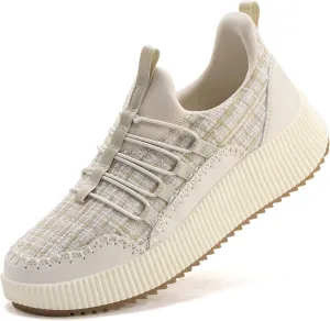 Kyedoo Women's Platform Chunky Sneakers Comfortable Casual Fashion Lace-up City Travel Walking Shoes