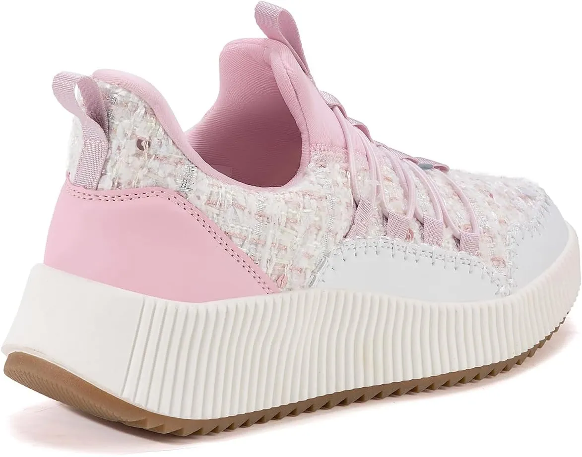 Kyedoo Women's Platform Chunky Sneakers Comfortable Casual Fashion Lace-up City Travel Walking Shoes