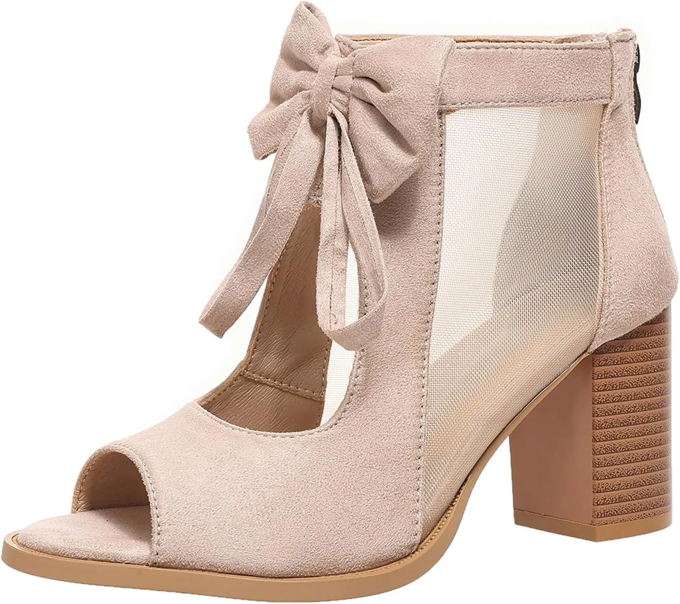 Ladmiple Chunky Heels For Women Dressy Open Toe Block Heeled Dress Ankle Strap Wedding Sandals Comfortable Party Pump Shoes