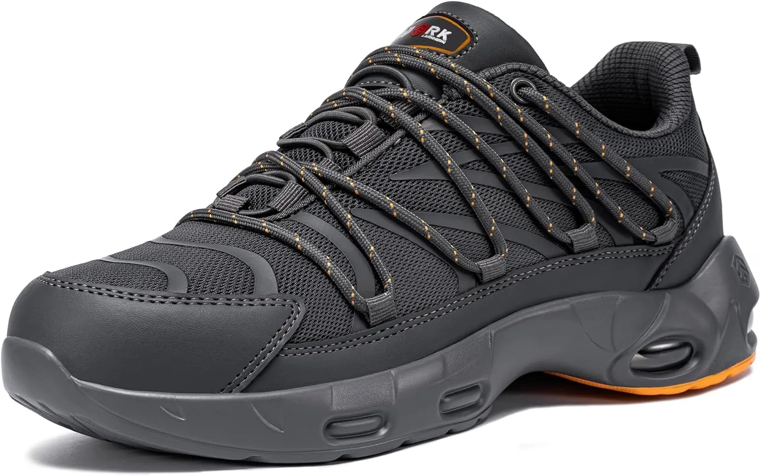 LARNMERN Steel Toe Shoes for Men Lightweight Safety Shoes Work Air Cushion Construction Zapatos Punta de Acero para Hombres