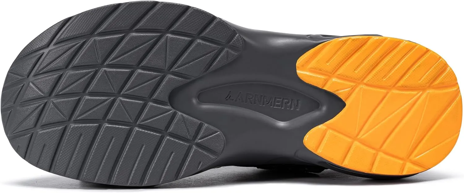 LARNMERN Steel Toe Shoes for Men Lightweight Safety Shoes Work Air Cushion Construction Zapatos Punta de Acero para Hombres