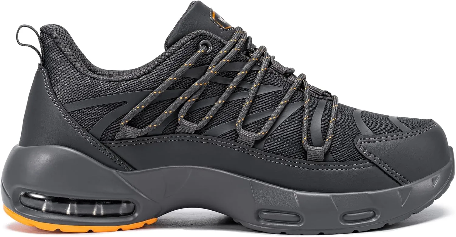 LARNMERN Steel Toe Shoes for Men Lightweight Safety Shoes Work Air Cushion Construction Zapatos Punta de Acero para Hombres