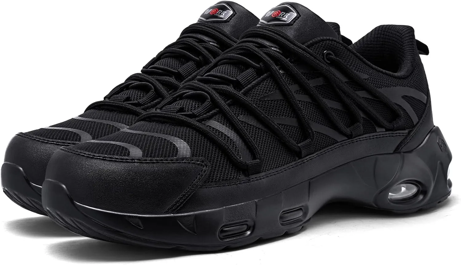 LARNMERN Steel Toe Shoes for Men Lightweight Safety Shoes Work Air Cushion Construction Zapatos Punta de Acero para Hombres
