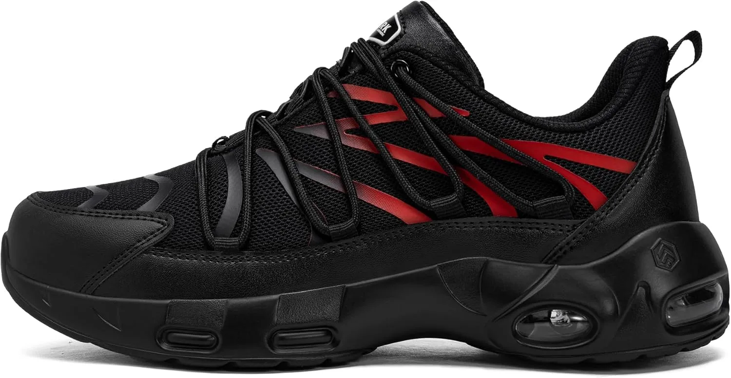LARNMERN Steel Toe Shoes for Men Lightweight Safety Shoes Work Air Cushion Construction Zapatos Punta de Acero para Hombres