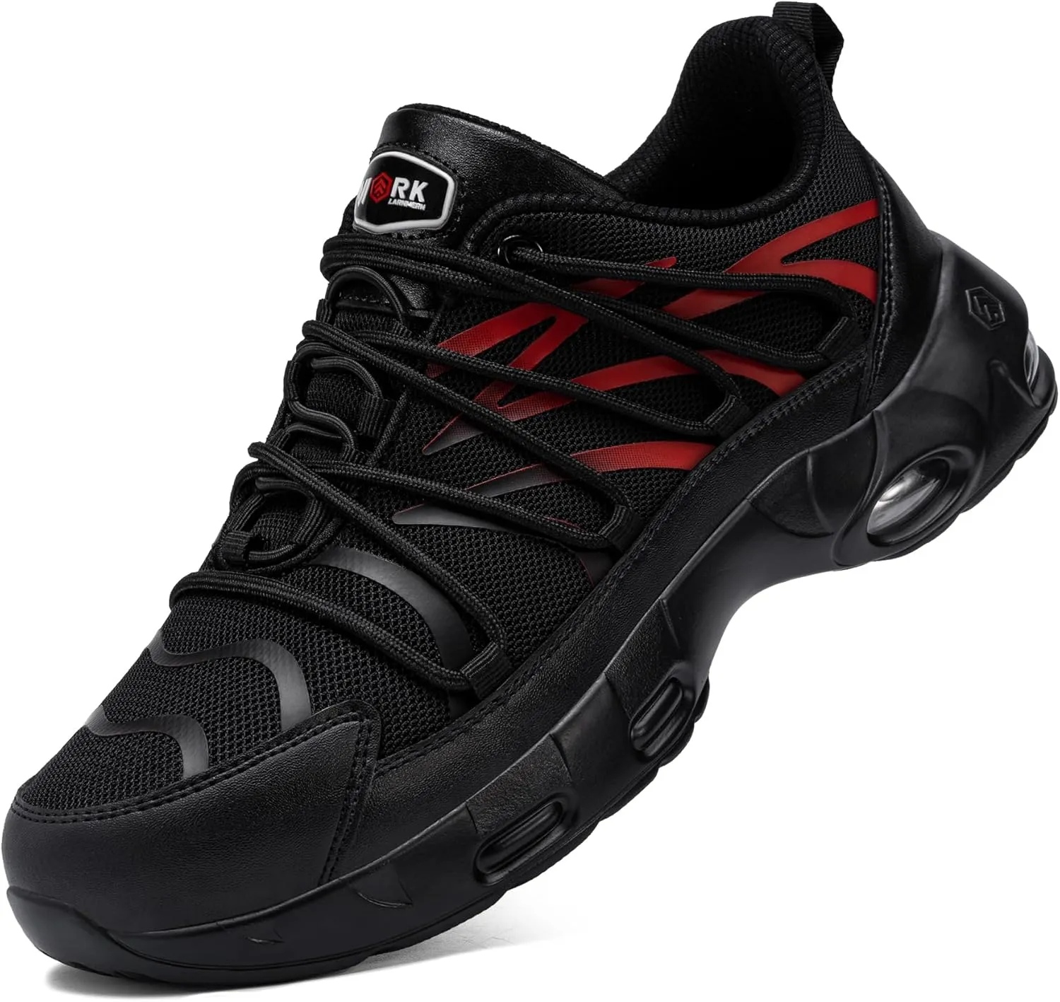 LARNMERN Steel Toe Shoes for Men Lightweight Safety Shoes Work Air Cushion Construction Zapatos Punta de Acero para Hombres