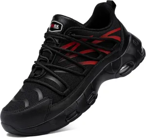 LARNMERN Steel Toe Shoes for Men Lightweight Safety Shoes Work Air Cushion Construction Zapatos Punta de Acero para Hombres