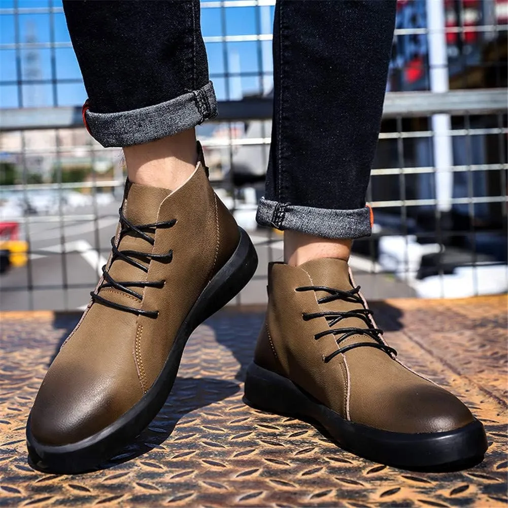 LEADER SHOW Men's Classic Chukka Boot Casual Lace Up Dress Shoes Ankle Desert Boots