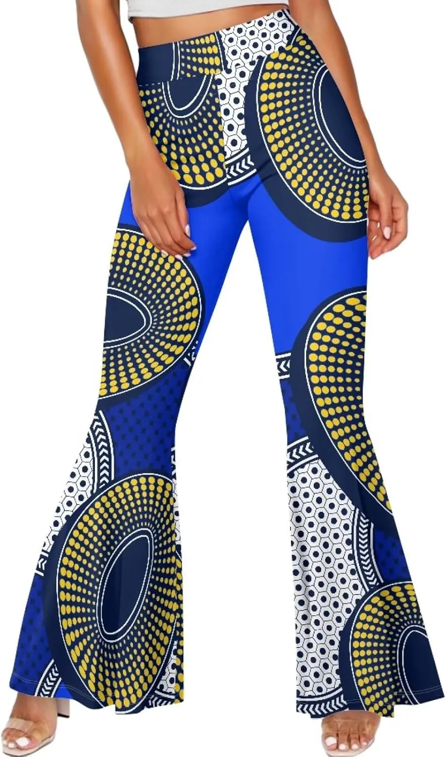 Leggings for Women Plus Size Yoga Pants, Buttery Soft Bell Bottom Palazzo, Skin-Friendly and Stretchy Slim-Fit
