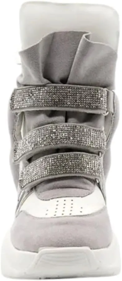 Liliana Women’s High Top Fashion Sneaker Hidden Platform Wedge Heel Shoes