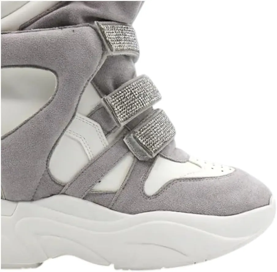 Liliana Women’s High Top Fashion Sneaker Hidden Platform Wedge Heel Shoes