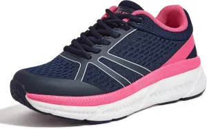 LUCKY STEP Women Walking Running Shoes Comfortable Hiking Shoes Breathable Non Slip Chunky Tennis Cross Training Workout Athletic Gym Sneakers