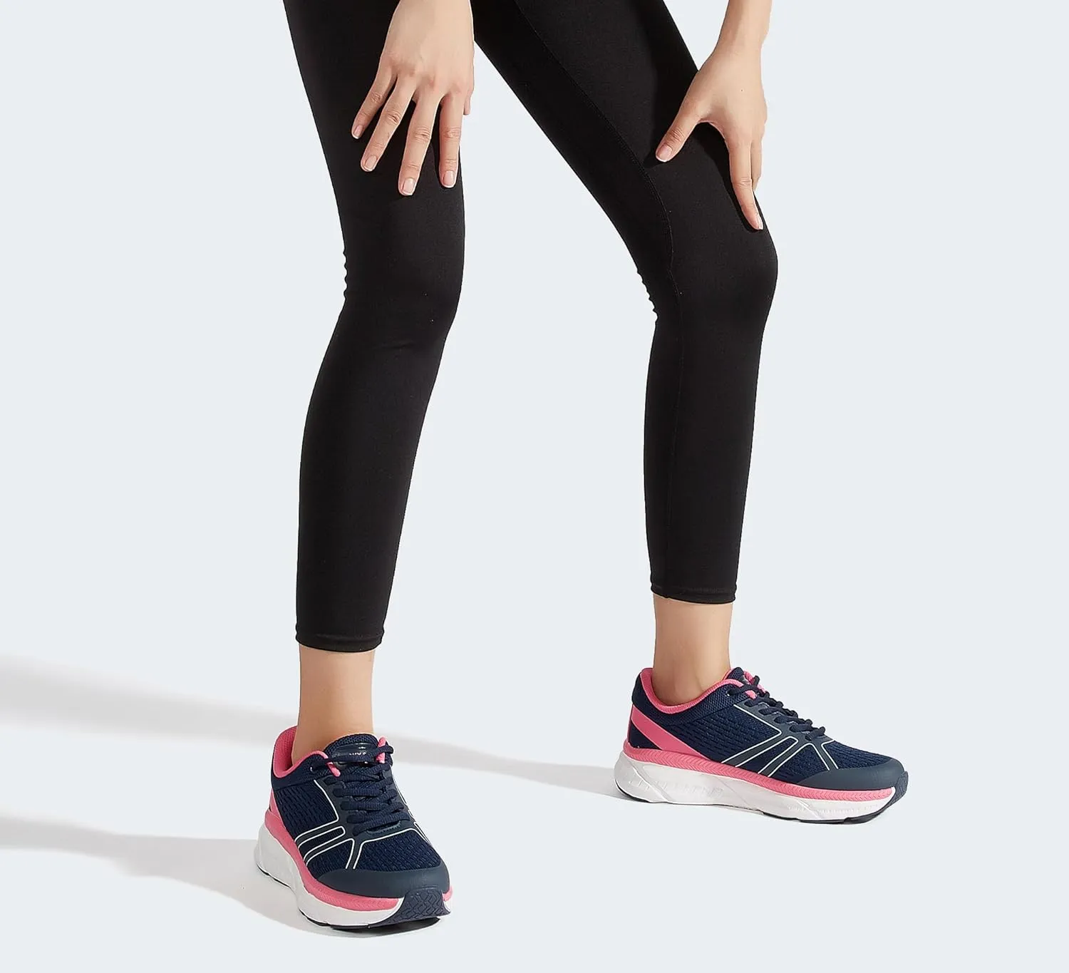 LUCKY STEP Women Walking Running Shoes Comfortable Hiking Shoes Breathable Non Slip Chunky Tennis Cross Training Workout Athletic Gym Sneakers