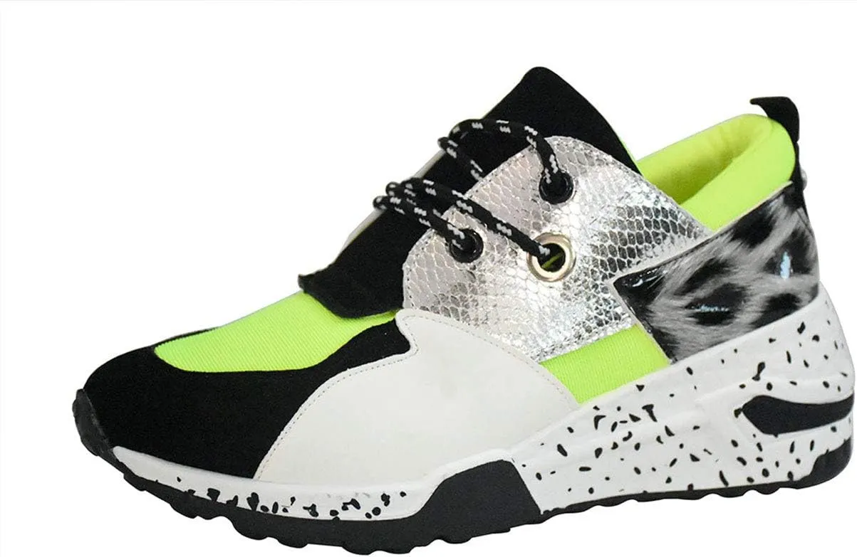 LUCKY STEP Women's Climbing Hiking Retro Jogger Cliff Sneakers Running Sport Trainer Shoes