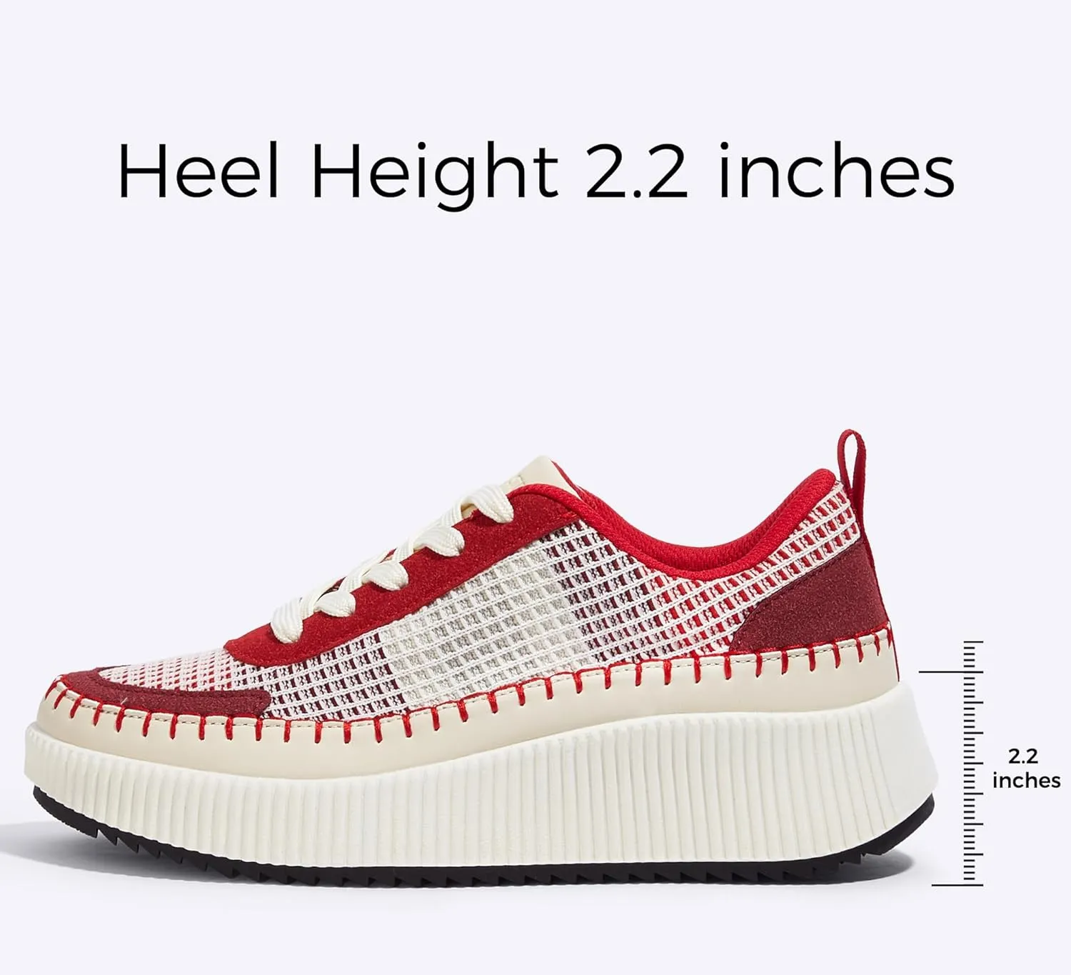 LUCKY STEP Women's Platform Sneakers Rhinestone Fashion Chunky Casual Sparkly Retro Braided Walking Shoes