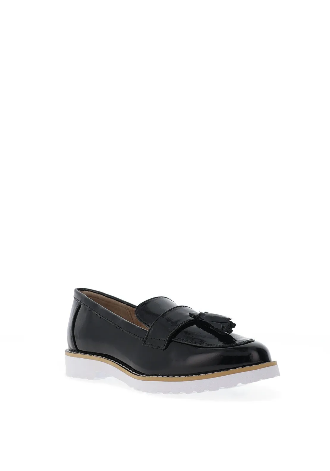 Lunar Granger Tassel Loafers, Black