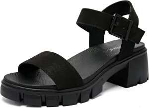 Luoika Women's Wide Width Pump Heel Sandals, Fashion Plateform Block Heel Open Toe Sandal with Adjustable Ankle Strap Women's Casual Summer Shoes.