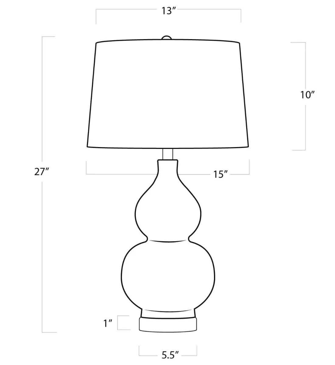 Madison Table Lamp - Navy