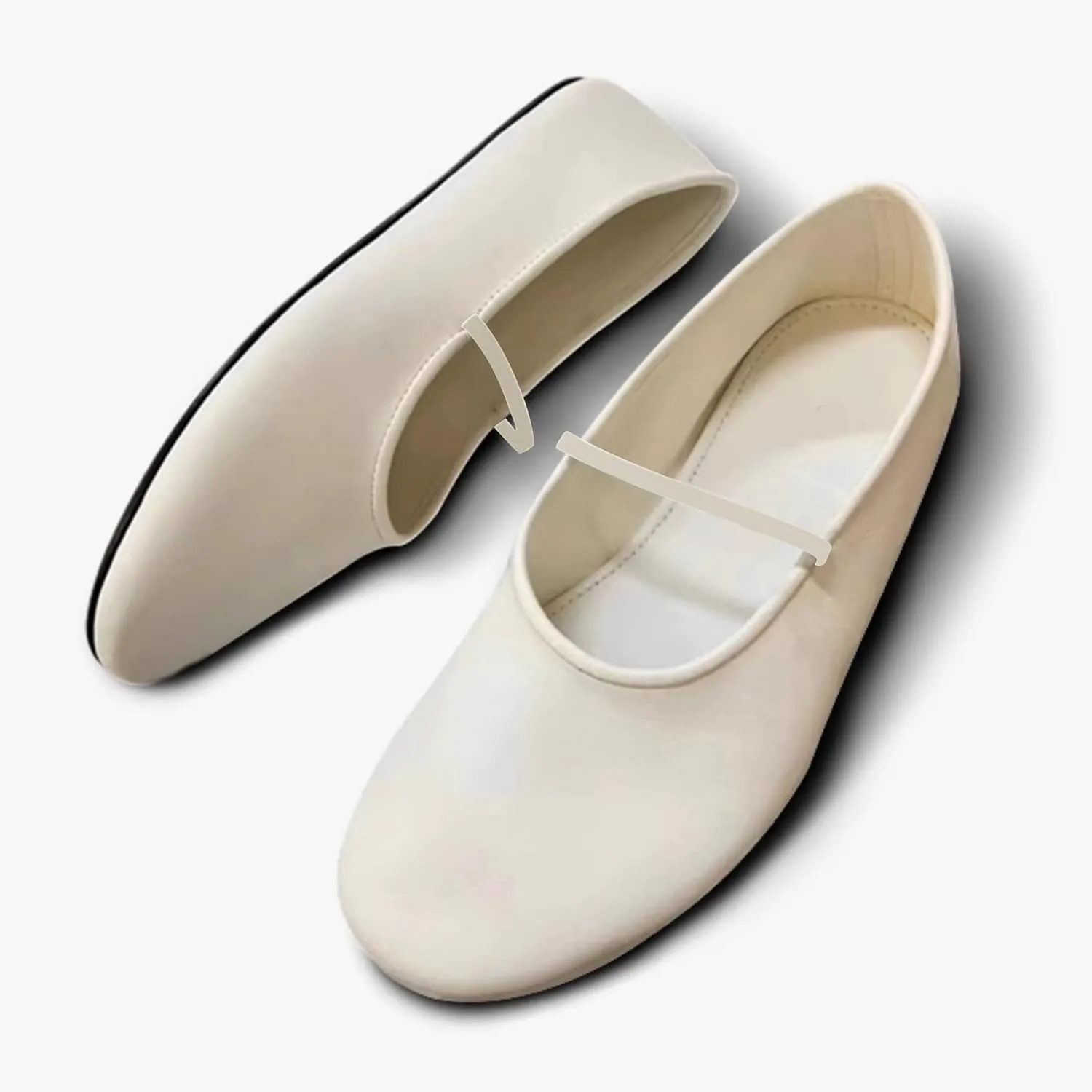 Mary Jane Ballet Flats Women Round Toe Ballerina Slip On Flats Comfortable Soft Flat Shoes for Women