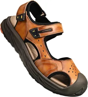 Men's Hiking Trekking Walking Sandals Comfortable Outdoor Breathable Water Shoes Closed Toe Sports Sandals