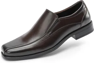 Mens Loafers Slip on Formal Dress Shoes, Microfiber Lined, Square Toe for Work and Casual, Business Oxford Style