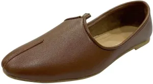 Men's Punjabi Jutti Durable and Comfortable Indian Wedding Shoes, Classic Ethnic Footwear Mojari Loafers for Men