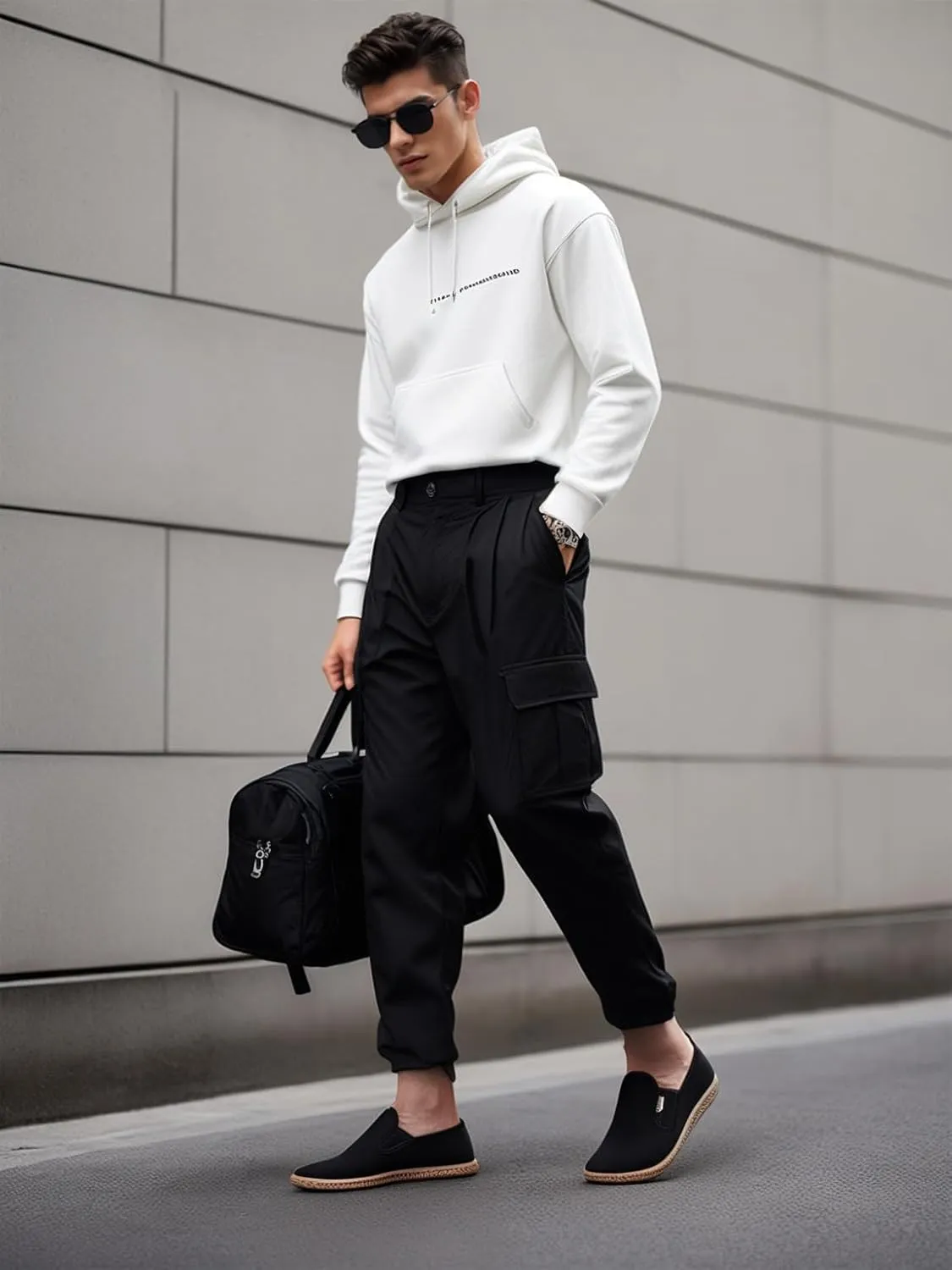 Mens Slip on Canvas Loafers Casual Shoes Sneakers Comfy Walking Slipers Shoes Pain Relief for Men Black Fashion Breathable Loafers