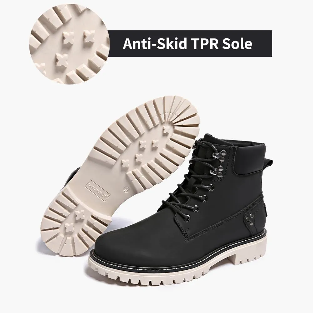 Mens Snow Boots Fur Lined Hiking Boots Waterproof Anti-Slip Outdoor Climbing Shoes