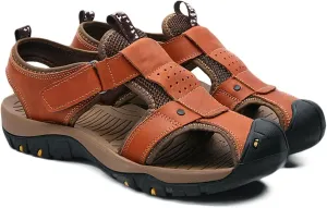 Mens Walking Sandals Outdoor Hiking Sandals Beach Sandals Trekking Shoes Closed Toe Casual Sandals Summer Spring