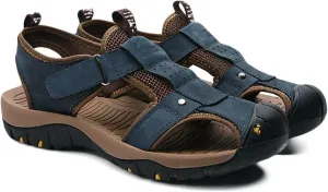 Mens Walking Sandals Outdoor Hiking Sandals Beach Sandals Trekking Shoes Closed Toe Casual Sandals Summer Spring