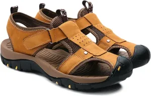 Mens Walking Sandals Outdoor Hiking Sandals Beach Sandals Trekking Shoes Closed Toe Casual Sandals Summer Spring