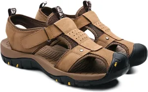 Mens Walking Sandals Outdoor Hiking Sandals Beach Sandals Trekking Shoes Closed Toe Casual Sandals Summer Spring