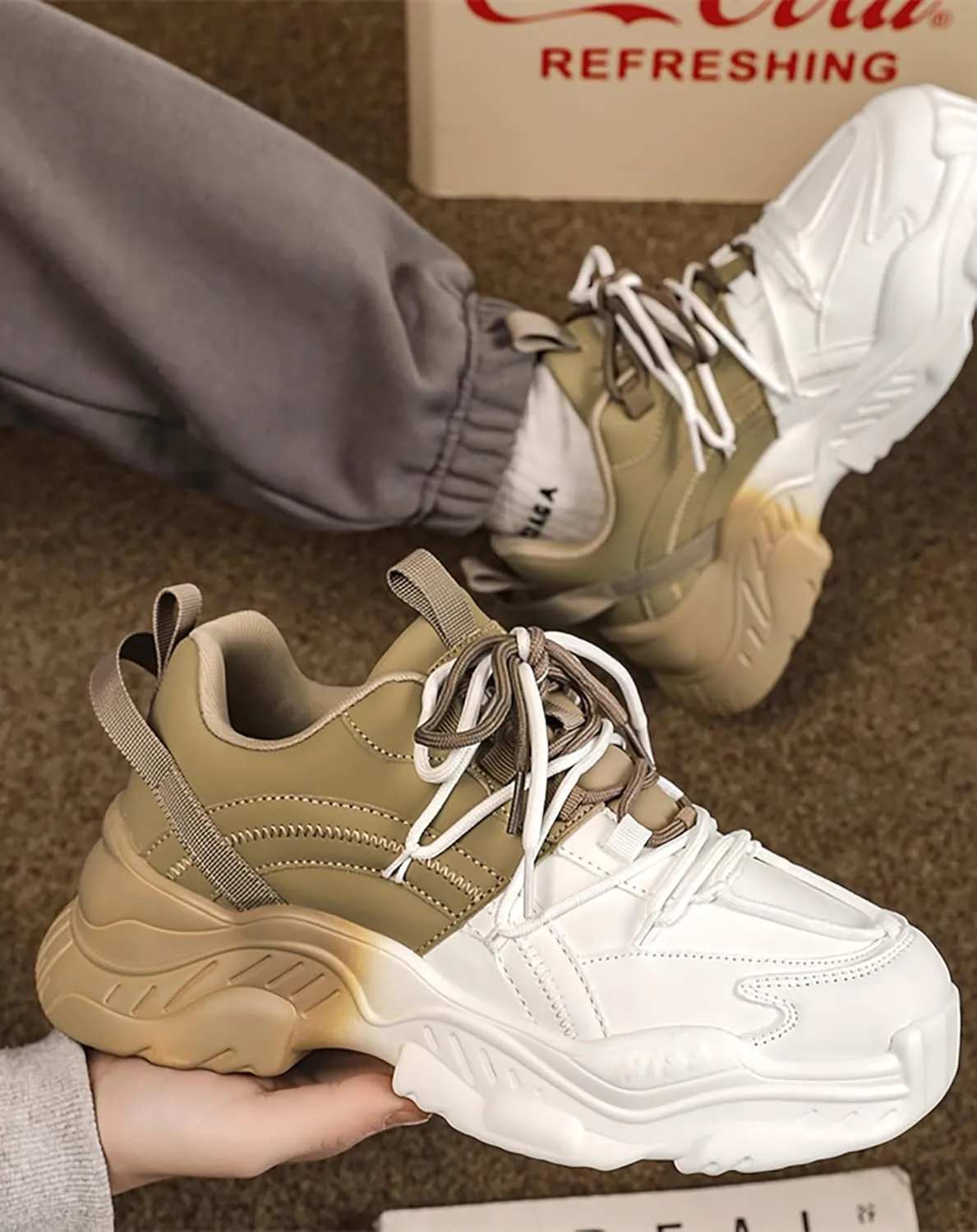 MFCT Streetwear Techwear Casual Chunky Sneakers for Men