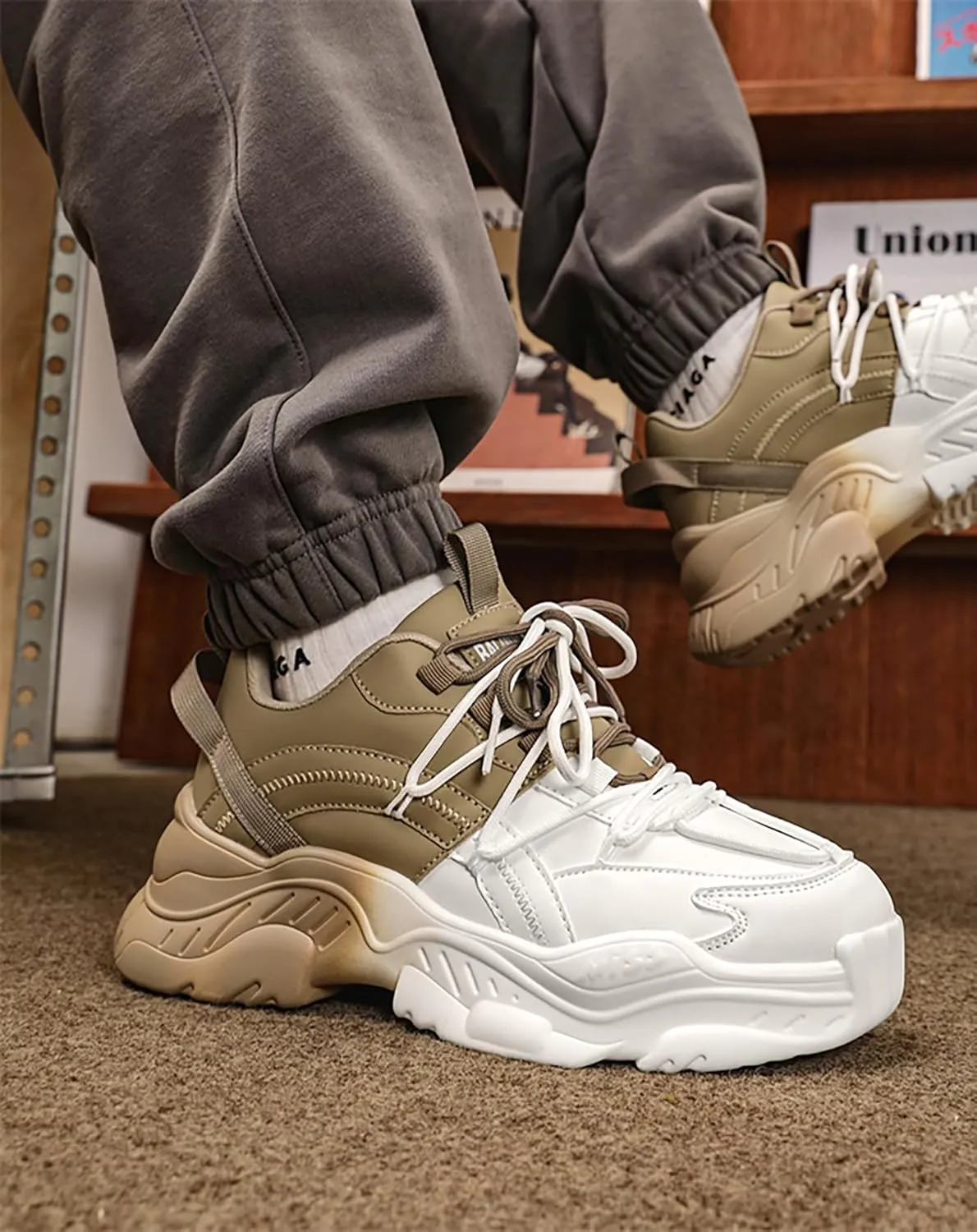 MFCT Streetwear Techwear Casual Chunky Sneakers for Men