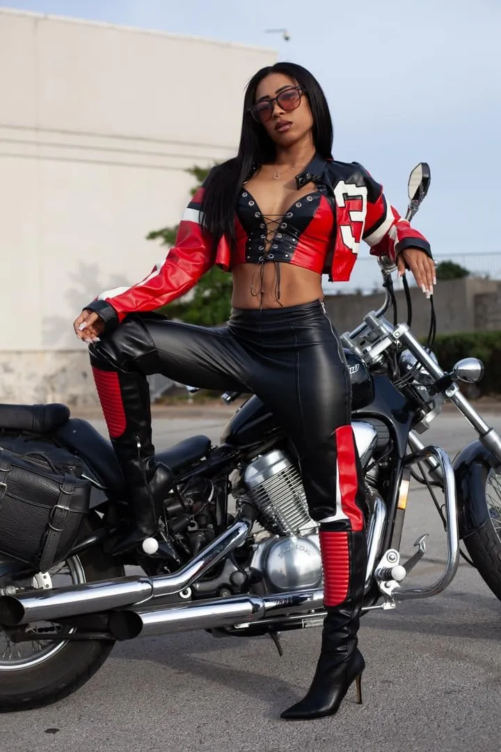 MissHeel Over-the-Knee Biker Boots High Heel Thigh High Boots