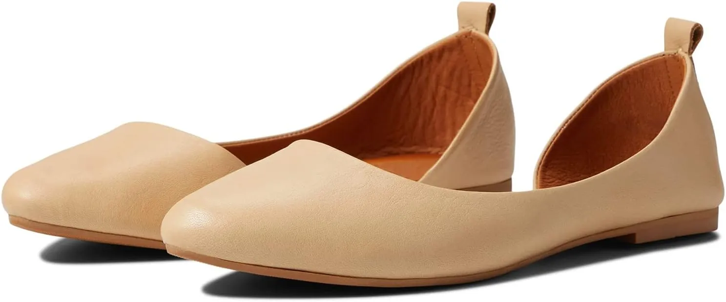 MOOMMO Women Cut Out Flat Shoes Pointed Toe Slip On Ballet Flats D’Orsay Comfortable Flat Heel Dress Shoes Side Cut Office Ladies Party Casual Driver Flats 4-11 M US