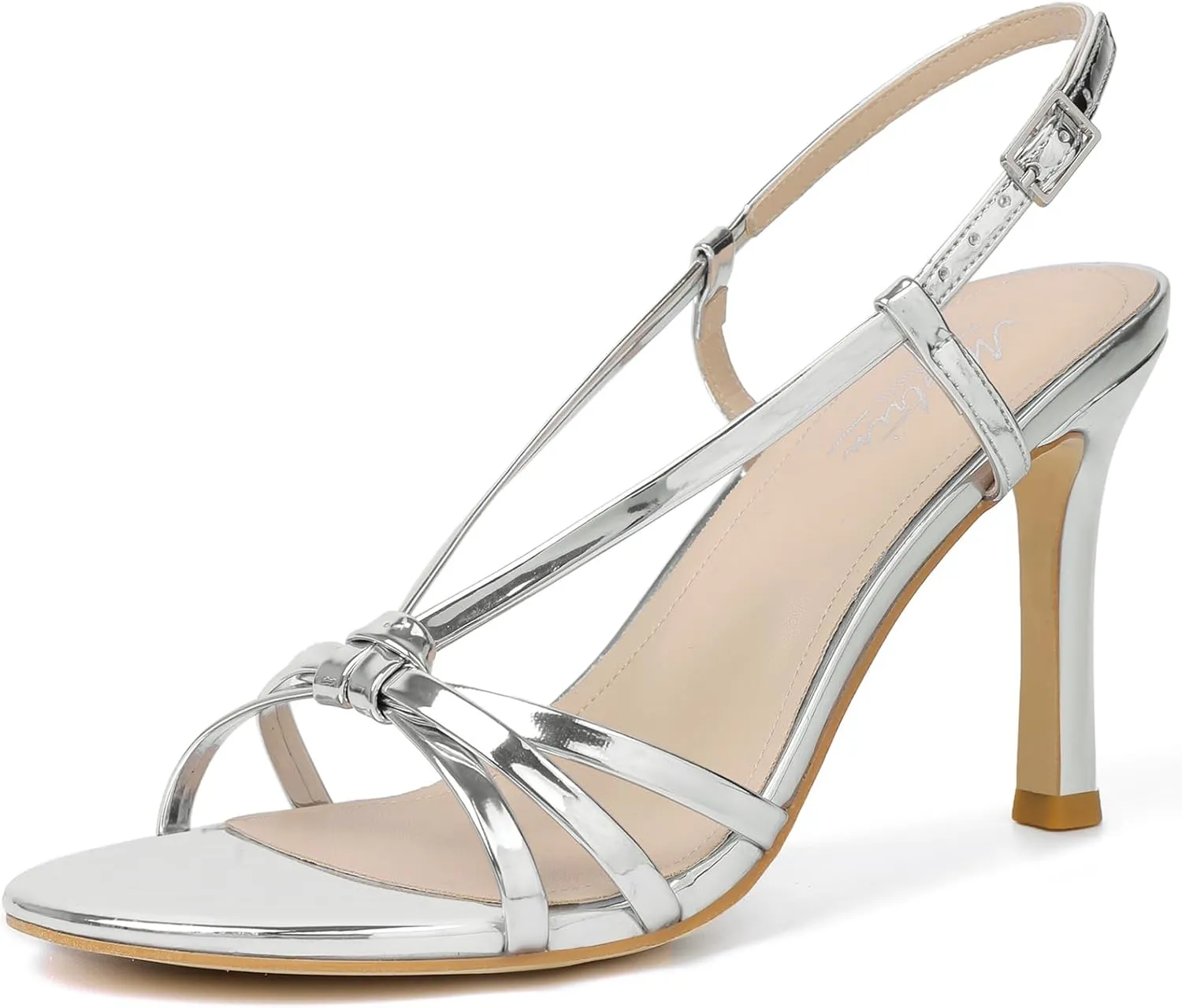Mostrin Heels For Women Sexy Strappy Heels Comfortable Ankle Strap Heel Open Toe Stiletto High Heeled Sandals For Party,Night Out,Daily