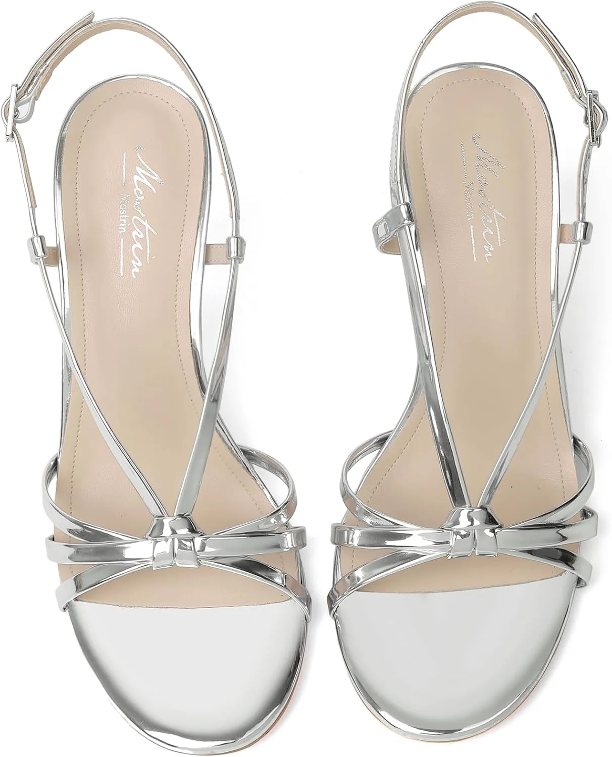 Mostrin Heels For Women Sexy Strappy Heels Comfortable Ankle Strap Heel Open Toe Stiletto High Heeled Sandals For Party,Night Out,Daily