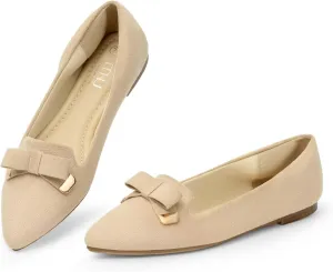 MUSSHOE Flat Shoes Women Comfortable Slip on Women's Flats Dress Shoes for Women