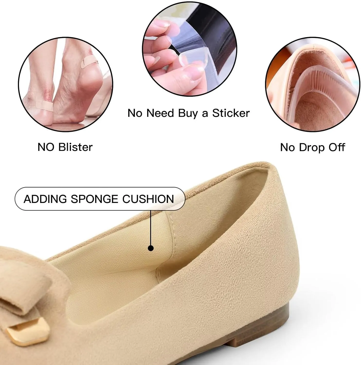 MUSSHOE Flat Shoes Women Comfortable Slip on Women's Flats Dress Shoes for Women