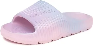 Nautica Kids Athletic Slides Sport Shower Sandals for Indoor & Outdoor - Slip Resistant, Lightweight, Durable and Comfortable for Boys and Girls