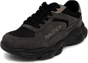 Nautica Kids Boys & Girls Athletic Sneakers - Chunky Cushion Heel Running & Hiking Shoes (Lace-Up/Bungee Slip-On) (Big Kid/Little Kid/Toddler)