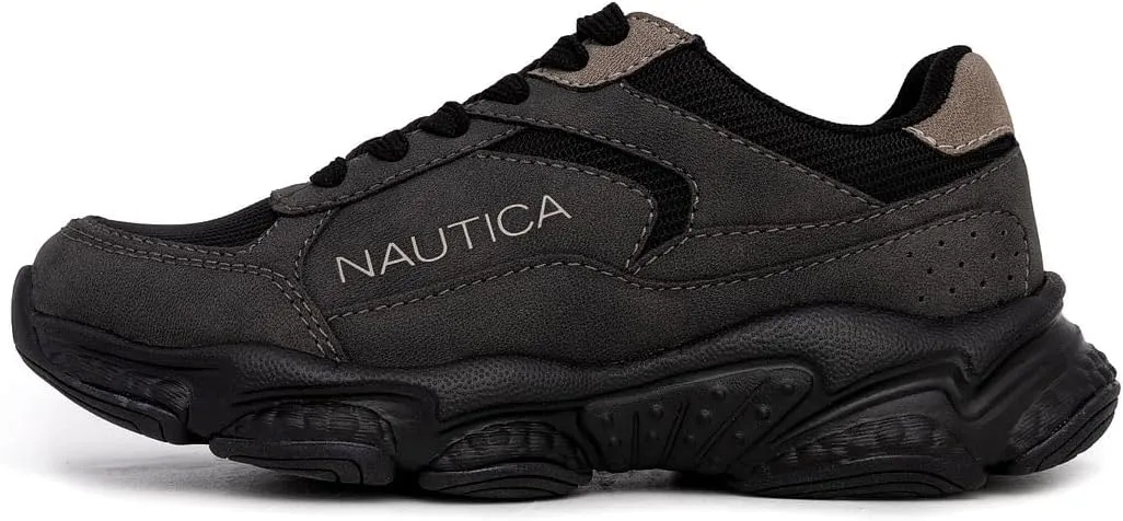 Nautica Kids Boys & Girls Athletic Sneakers - Chunky Cushion Heel Running & Hiking Shoes (Lace-Up/Bungee Slip-On) (Big Kid/Little Kid/Toddler)