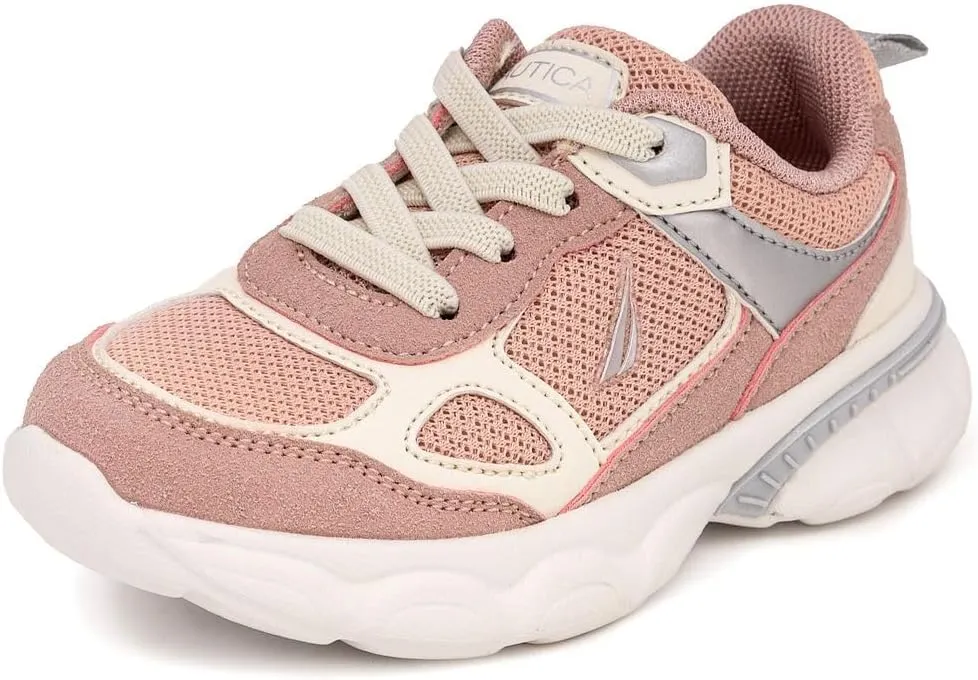 Nautica Kids Boys & Girls Athletic Sneakers - Chunky Cushion Heel Running & Hiking Shoes (Lace-Up/Bungee Slip-On) (Big Kid/Little Kid/Toddler)