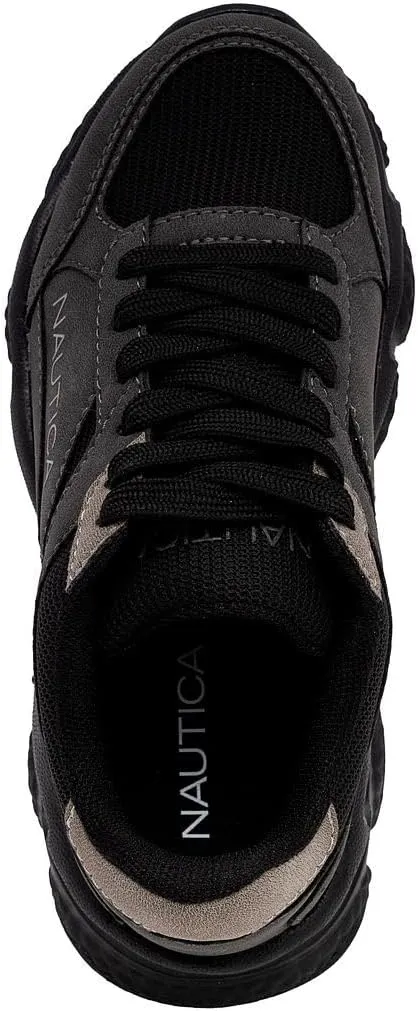 Nautica Kids Boys & Girls Athletic Sneakers - Chunky Cushion Heel Running & Hiking Shoes (Lace-Up/Bungee Slip-On) (Big Kid/Little Kid/Toddler)